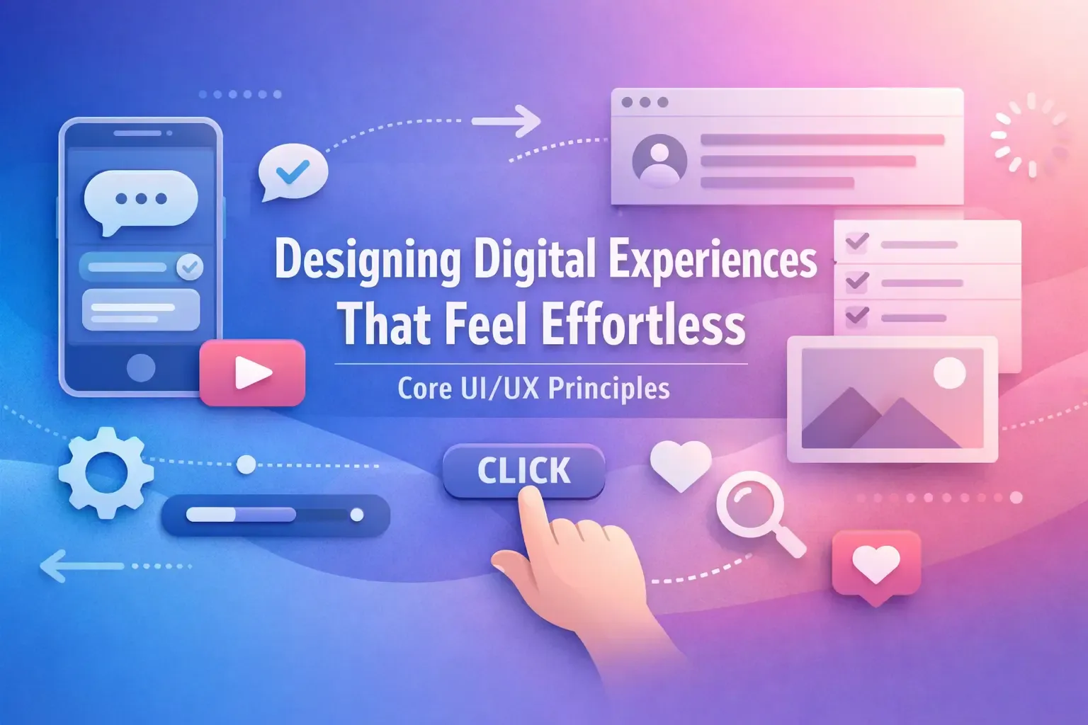 Designing Digital Experiences That Feel Effortless: Core UI/UX Principles